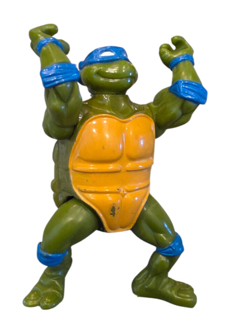 Vintage 1988 TMNT Leonardo Action Figure Playmates Mirage Studios Hard Head